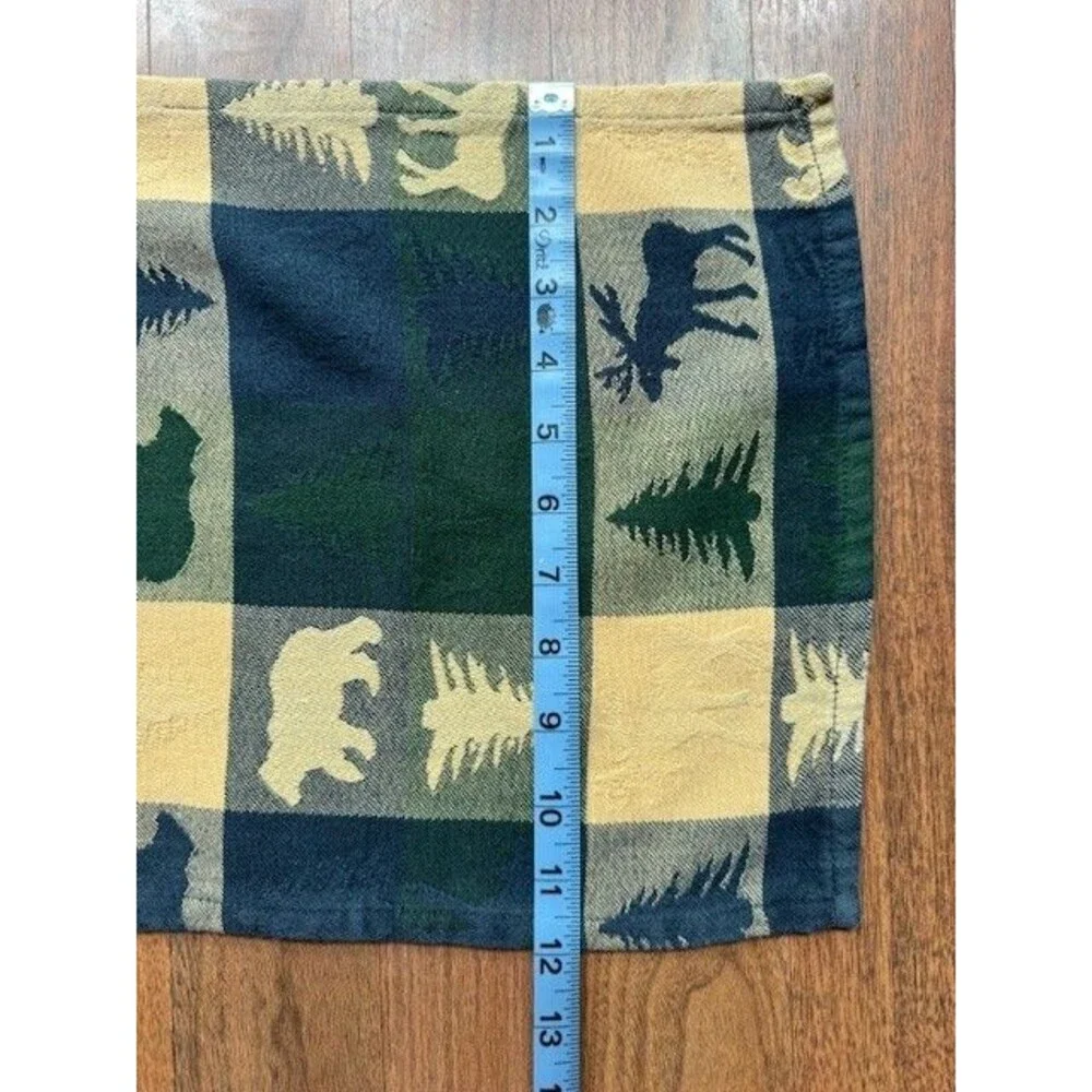 Set - 2 Park Designs Cotton Woodland Placemats &Table Runner Moose Bear Patterns